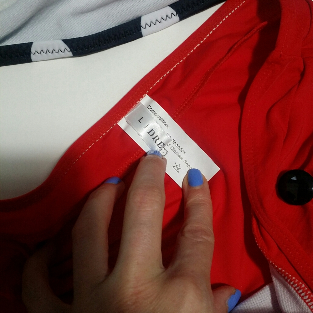 NWT vintage style high waisted swimsuit - Picture 4 of 7